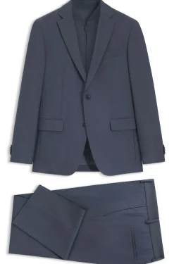Dreiteiliger Slim-Fit Anzug mit Weste mit Reißverschluss