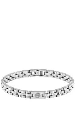 Edelstahlarmband mit Double-B-Monogramm