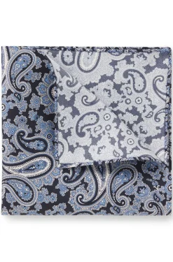 Einstecktuch aus reiner Seide mit Paisley-Print
