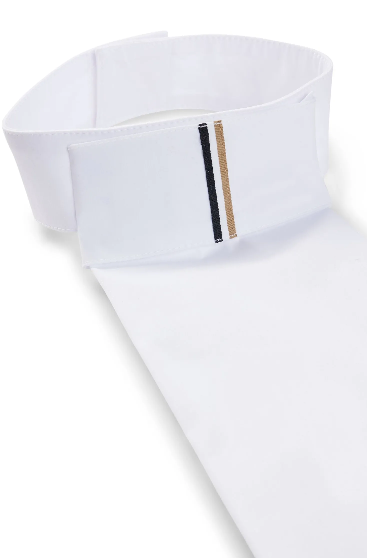 Einteiliger Reitsport-Plastron mit charakteristischem Streifen