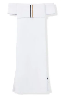 Einteiliger Reitsport-Plastron mit charakteristischem Streifen