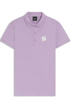 Equestrian Poloshirt aus Stretch-Baumwolle mit Double-B-Monogramm