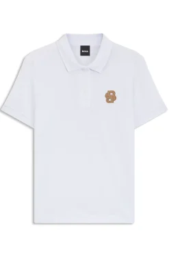 Equestrian Poloshirt aus Stretch-Baumwolle mit Double-B-Monogramm