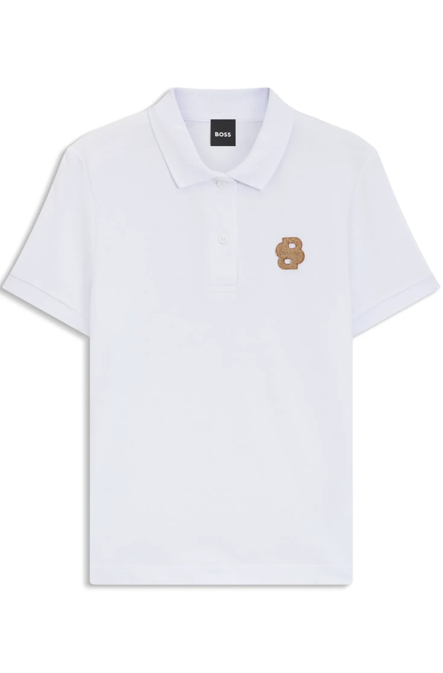 Equestrian Poloshirt aus Stretch-Baumwolle mit Double-B-Monogramm