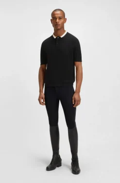 Equestrian Pullover aus Baumwolle mit Polokragen