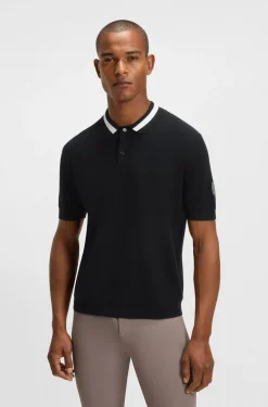 Equestrian Pullover aus Baumwolle mit Polokragen