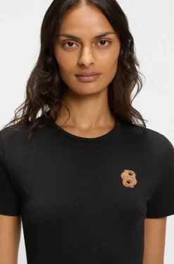 Equestrian T-Shirt aus Stretch-Baumwolle mit Double-B-Monogramm
