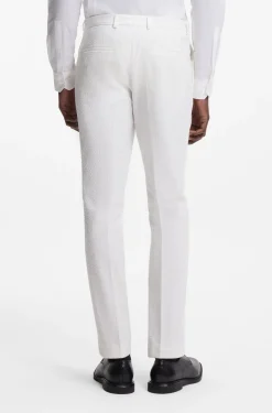 Extra Slim-Fit Anzug aus Stretch-Baumwolle-Seersucker mit drei Pieces
