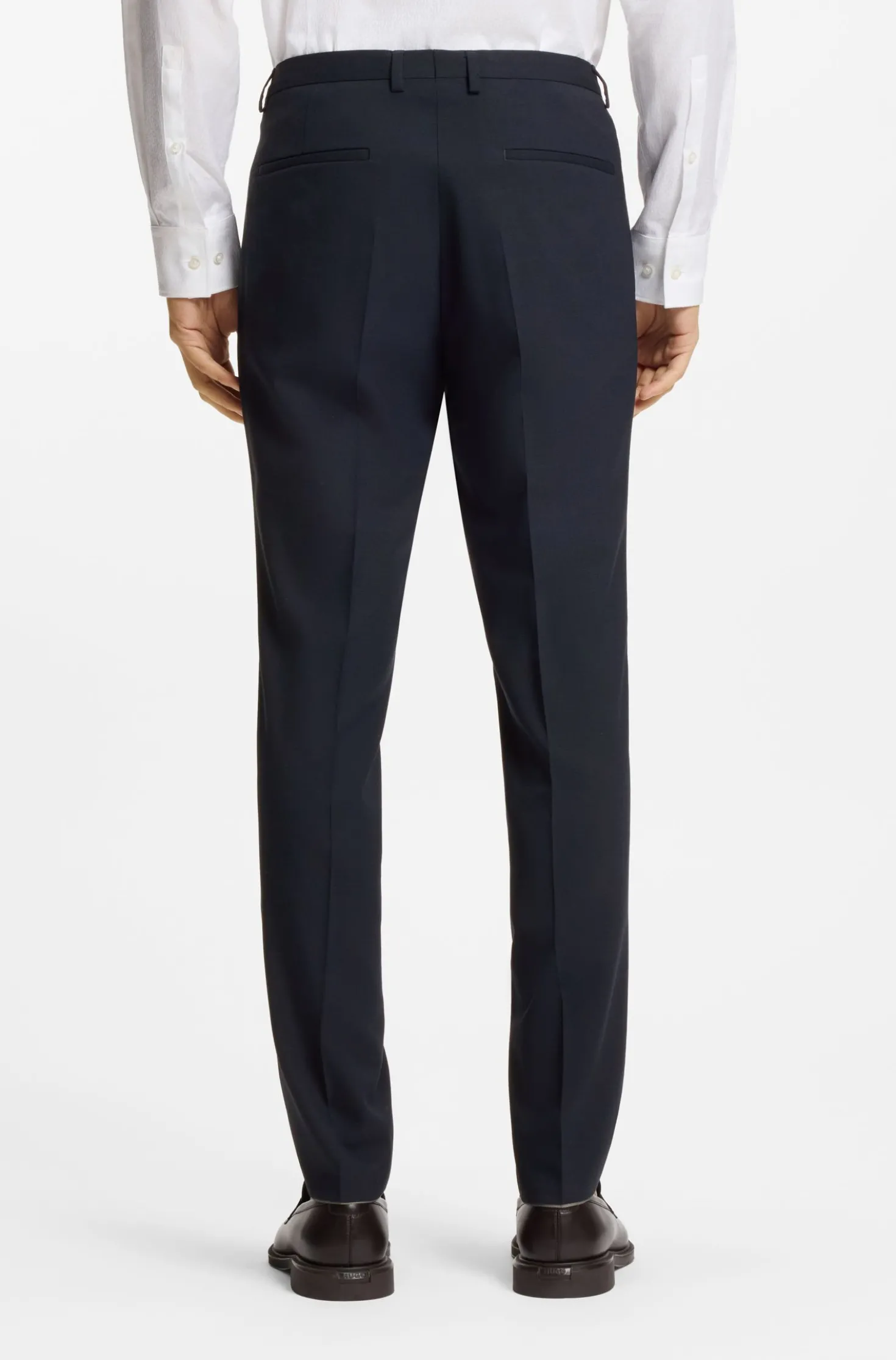 Extra Slim-Fit Dreiteiler aus strukturiertem Stretch-Gewebe