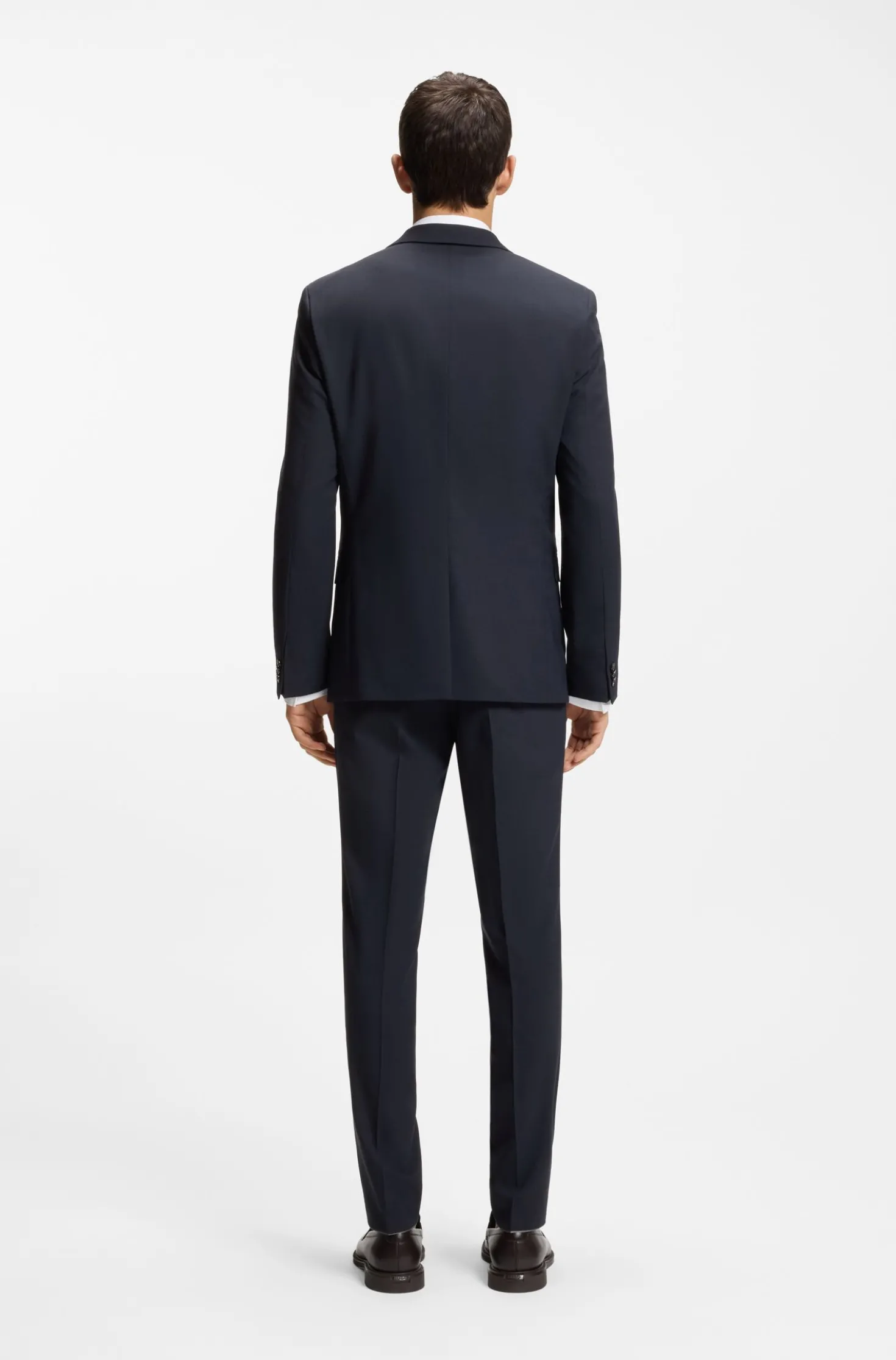 Extra Slim-Fit Dreiteiler aus strukturiertem Stretch-Gewebe