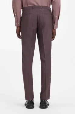 Extra Slim-Fit Popeline-Anzug aus Woll-Mix