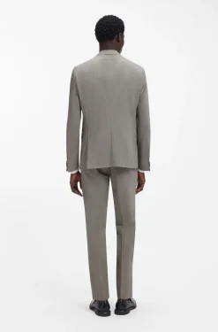 Extra Slim-Fit Popeline-Anzug aus Woll-Mix