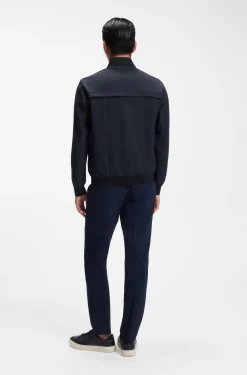 Filigran gemustertes Slim-Fit Sakko aus Stretch-Gewebe
