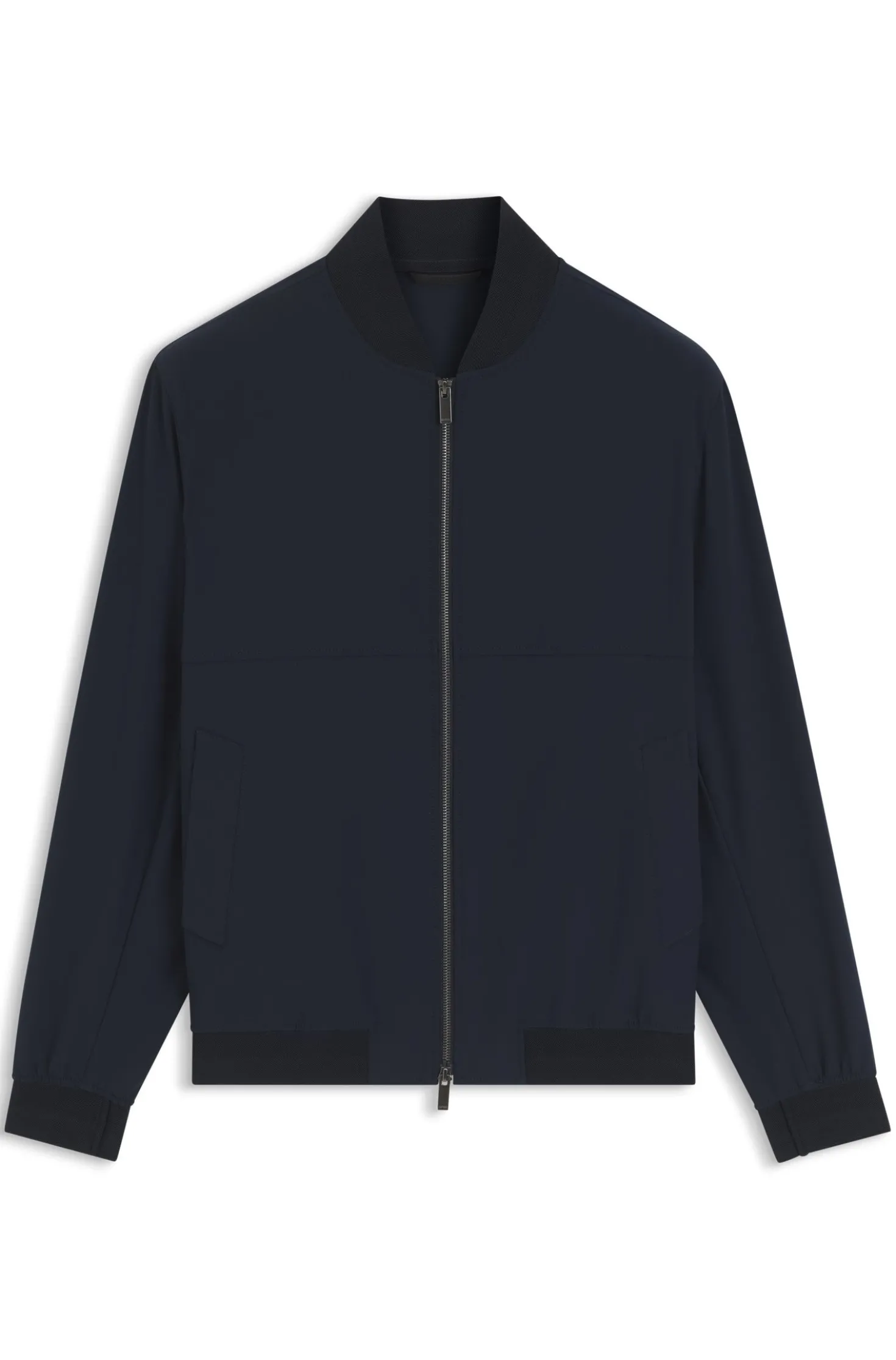 Filigran gemustertes Slim-Fit Sakko aus Stretch-Gewebe