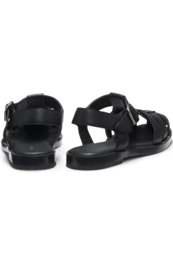 Fischer-Style Sandalen aus Leder mit Stack-Logo