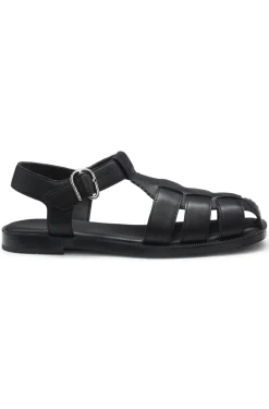 Fischer-Style Sandalen aus Leder mit Stack-Logo