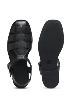 Fischer-Style Sandalen aus Leder mit Stack-Logo