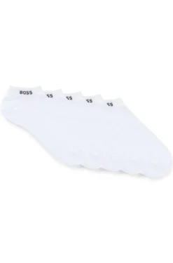 Fünferpack knöchellange Socken mit Logo-Details