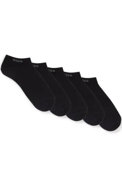 Fünferpack knöchellange Socken mit Logo-Details