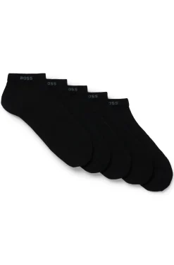 Fünferpack Sneakers-Socken aus Baumwoll-Mix mit Branding