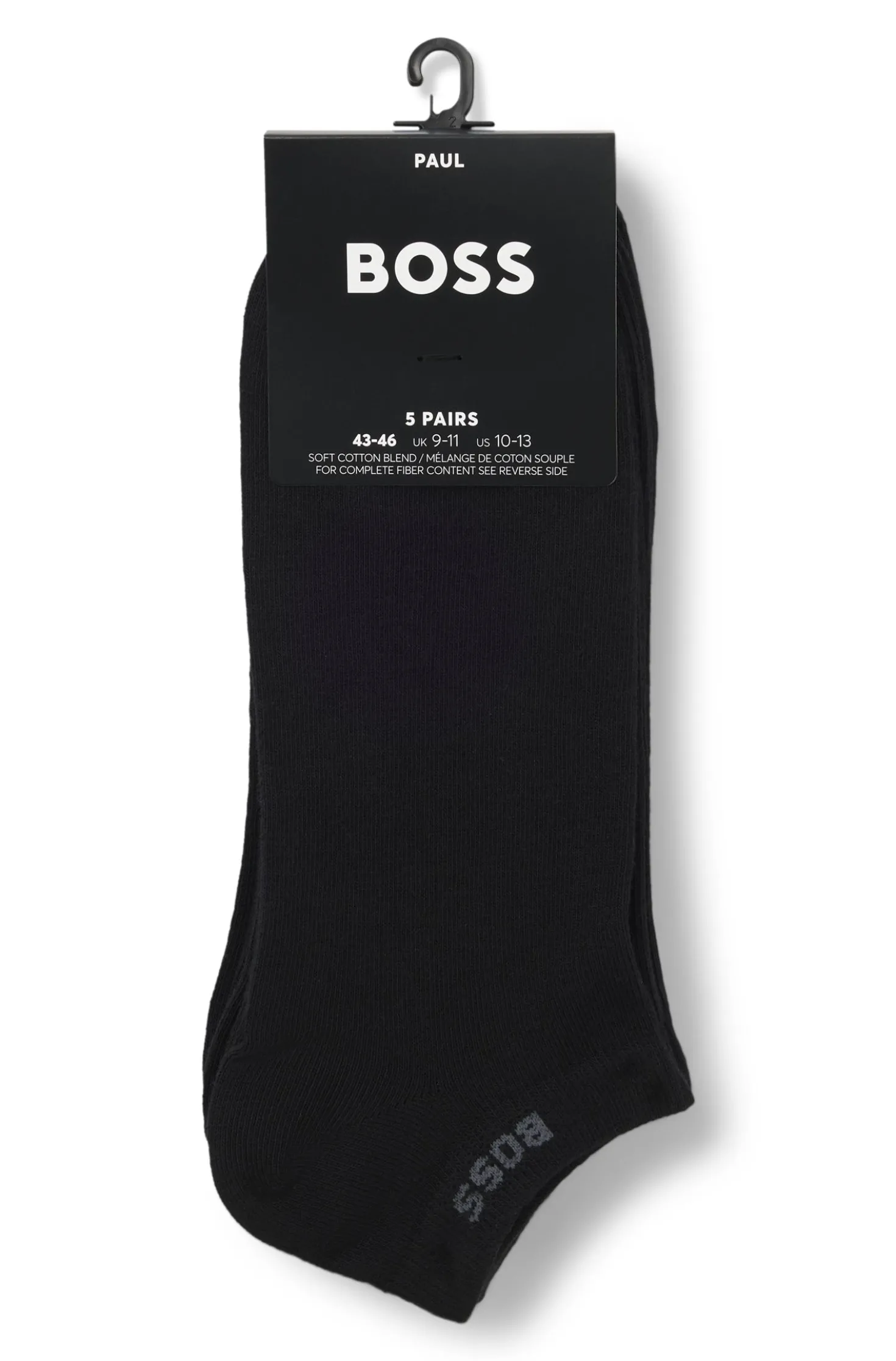 Fünferpack Sneakers-Socken aus Baumwoll-Mix mit Branding