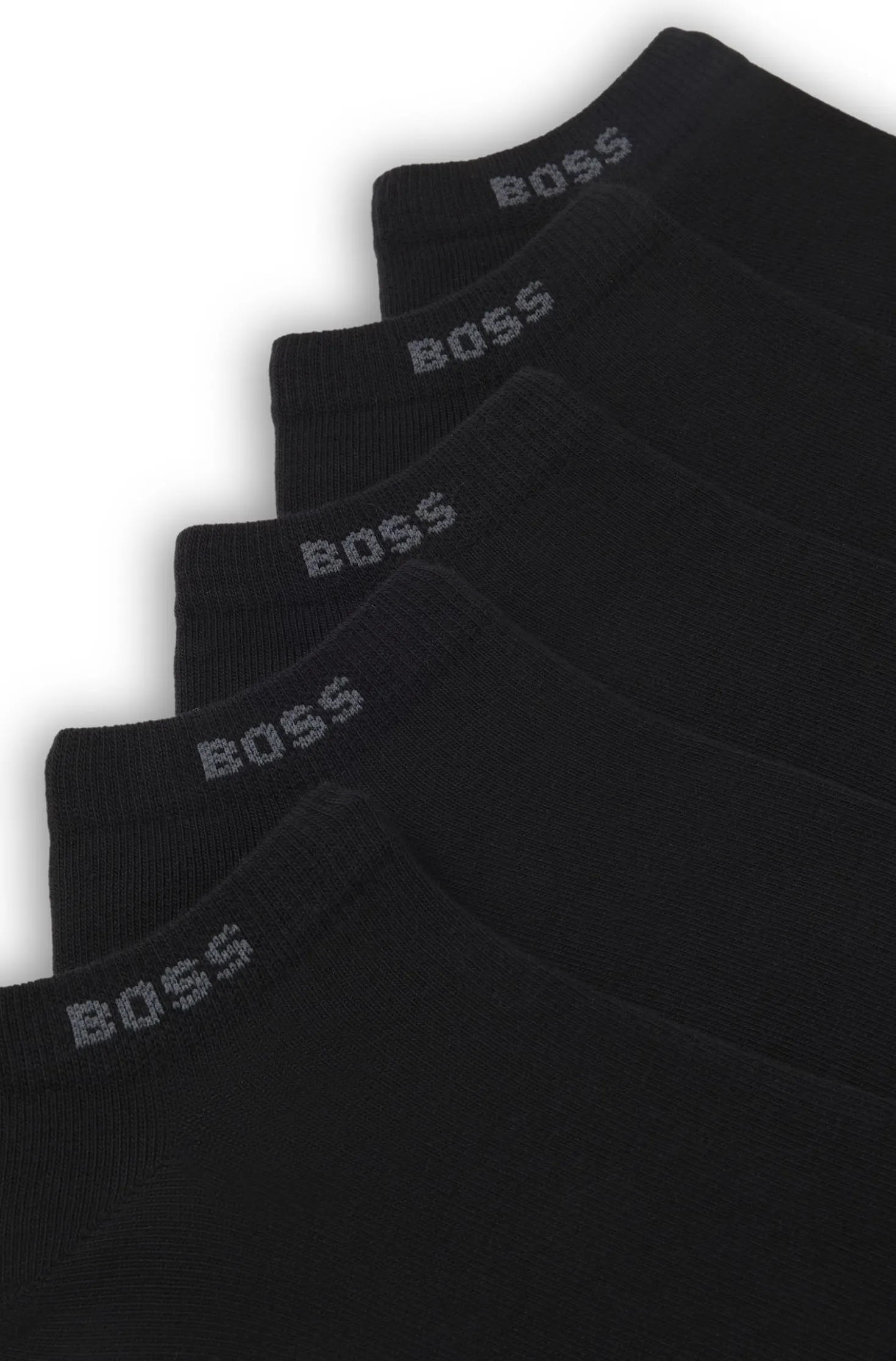 Fünferpack Sneakers-Socken aus Baumwoll-Mix mit Branding