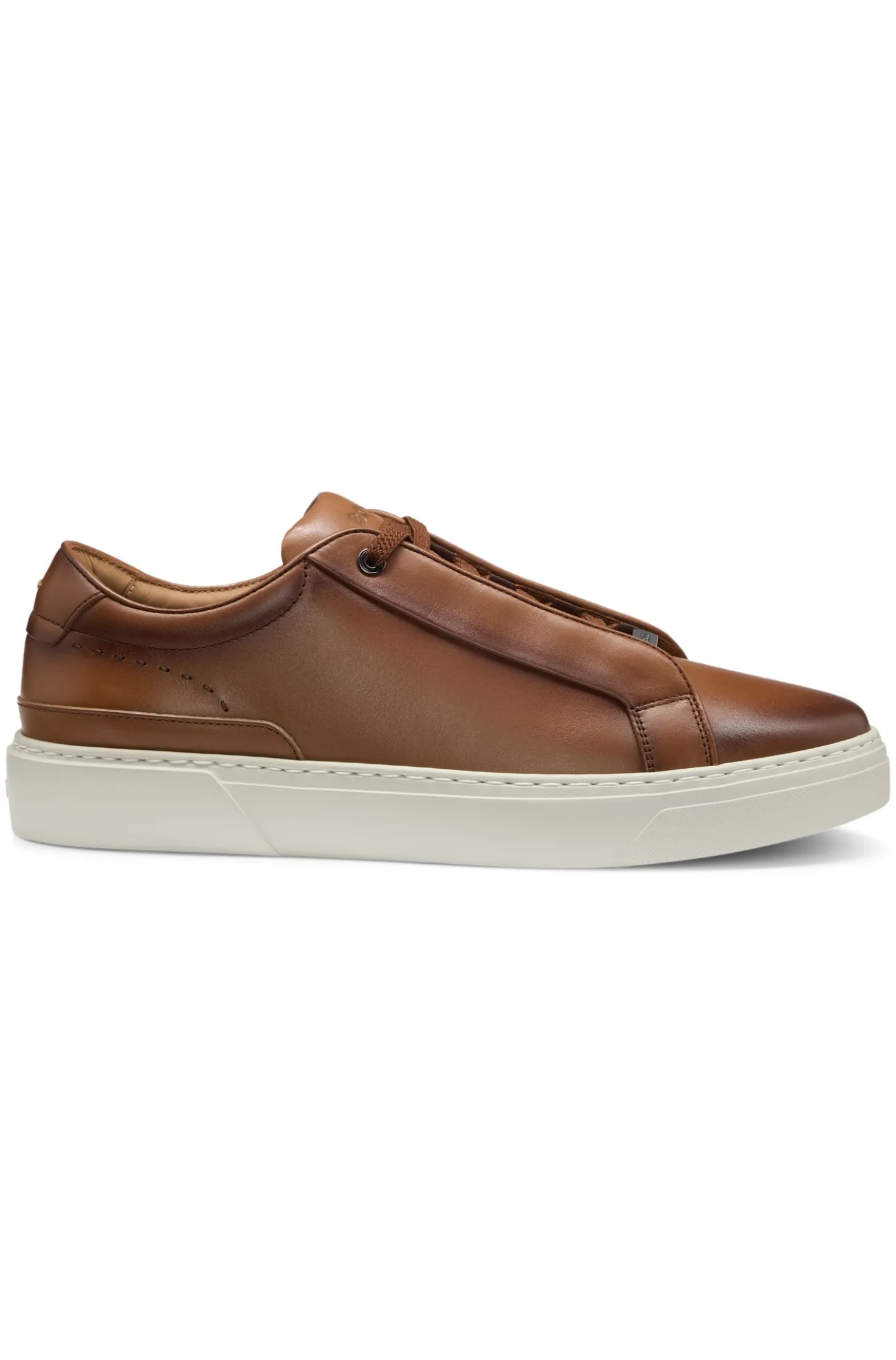 Gary Sneakers aus gebürstetem Leder mit elastischen Schnürsenkeln