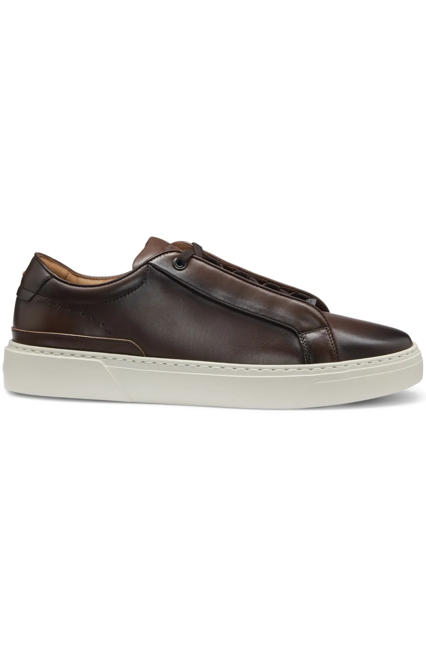 Gary Sneakers aus gebürstetem Leder mit elastischen Schnürsenkeln