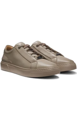 Gary Sneakers aus gebürstetem Leder mit elastischen Schnürsenkeln