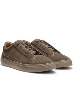 Gary Sneakers aus Veloursleder mit elastischem Schnürsystem