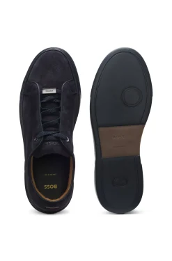 Gary Sneakers aus Veloursleder mit elastischem Schnürsystem