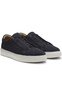 Gary Sneakers mit gewebten Veloursleder-Obermaterial