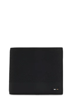 Geldbörse mit Monogramm und unifarbenen Details
