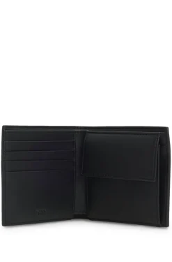 Geldbörse mit Monogramm und unifarbenen Details