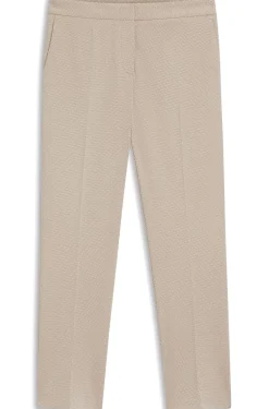 Gemusterte Slim-Fit Hose aus Performance-Stretch-Jersey