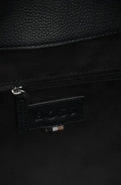 Genarbte Hobo Bag mit Double-B-Monogramm