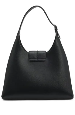 Genarbte Hobo Bag mit Double-B-Monogramm