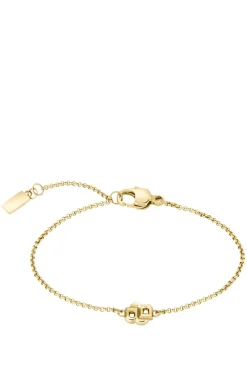Goldfarbenes Gliederarmband mit Double-B-Monogramm