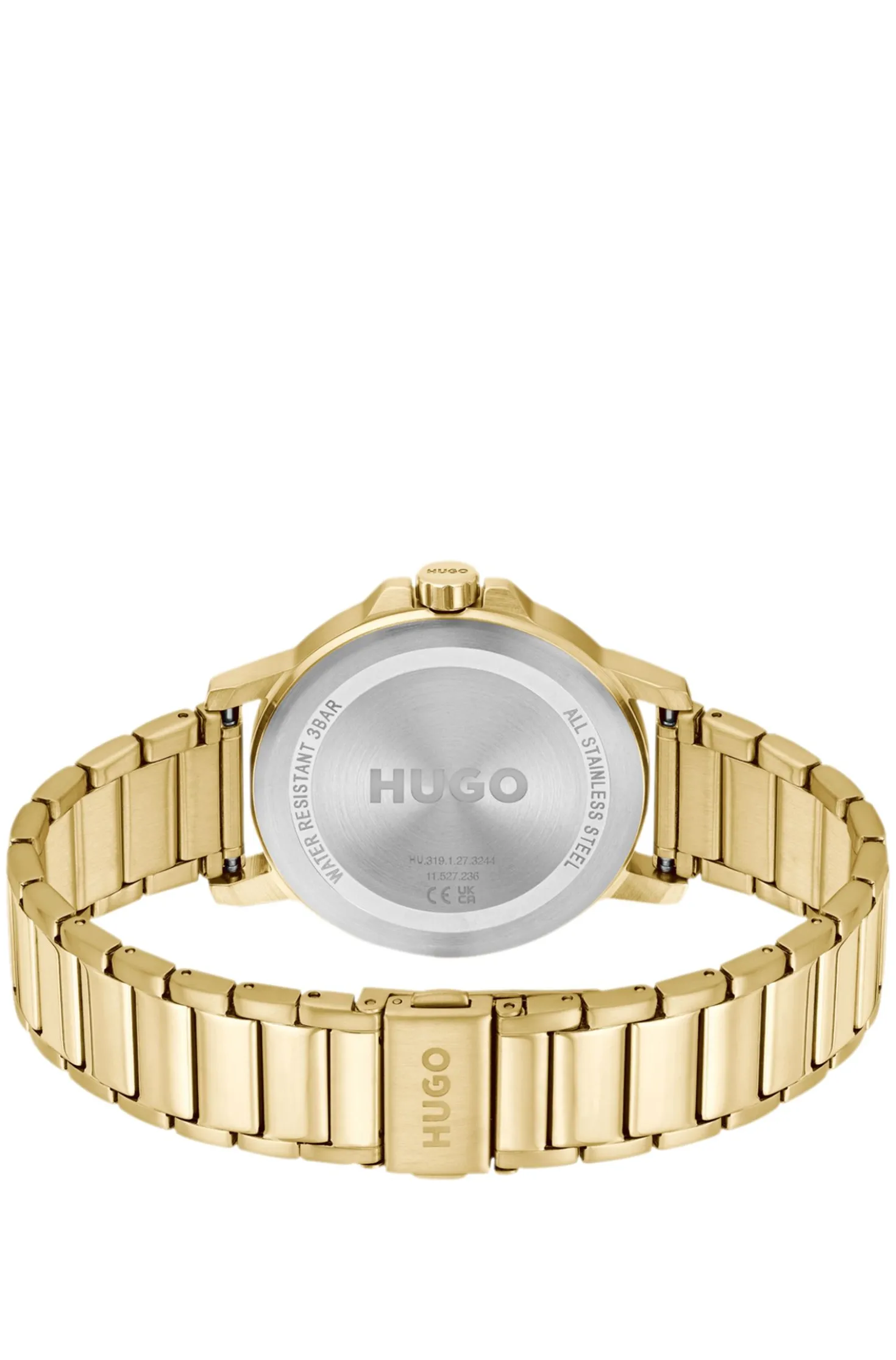 Goldfarbene Uhr mit tonalem Zifferblatt und Armband