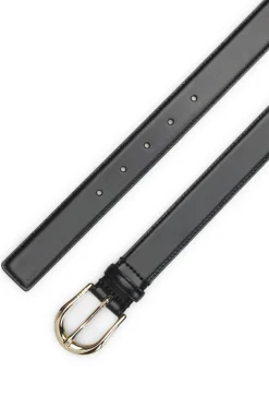 Gürtel aus italienischem Leder mit goldfarbener Schließe
