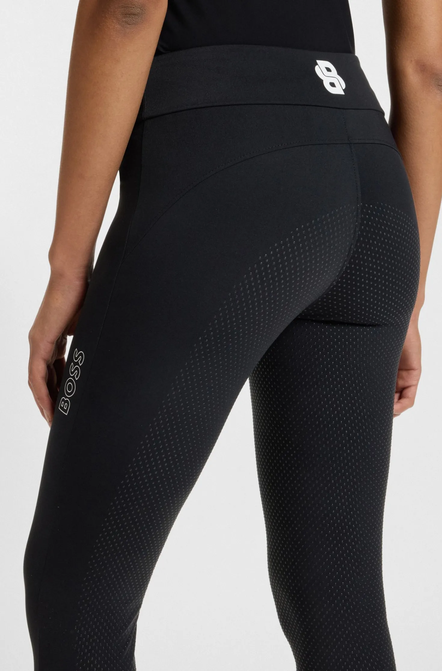 High-Waist Reitsport-Leggings aus Power-Stretch-Gewebe
