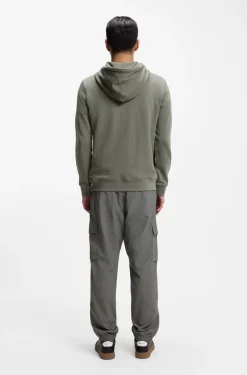 Hoodie aus Baumwoll-Terry mit Logo-Aufnäher