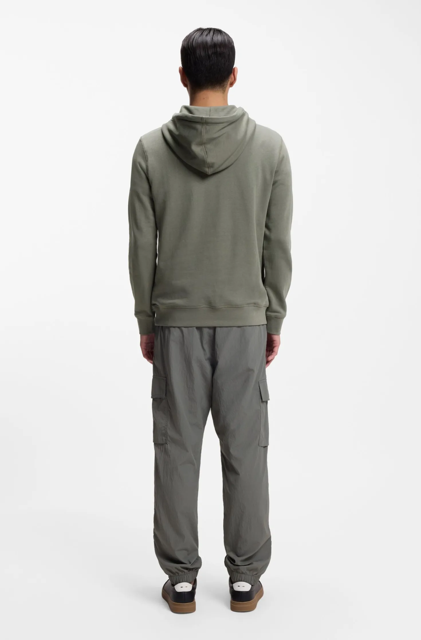 Hoodie aus Baumwoll-Terry mit Logo-Aufnäher