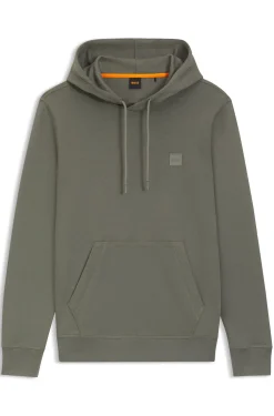 Hoodie aus Baumwoll-Terry mit Logo-Aufnäher