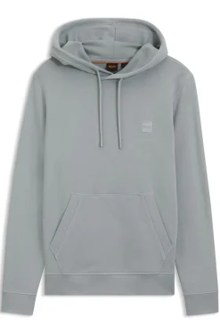 Hoodie aus Baumwoll-Terry mit Logo-Aufnäher