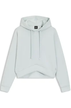 Hoodie mit abgerundetem Saum und Double-B-Monogramm