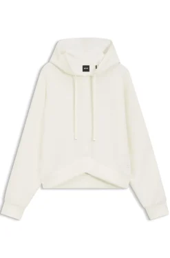 Hoodie mit abgerundetem Saum und Double-B-Monogramm