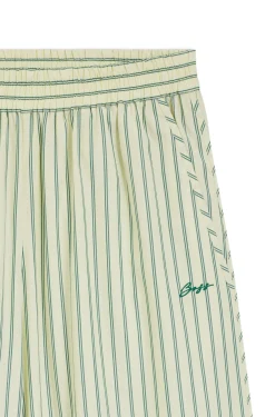 Hose aus Baumwoll-Popeline mit vertikalem Streifen