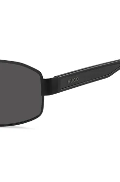 HUGO Sonnenbrille im Wrap-Stil mit Gummi-Logo