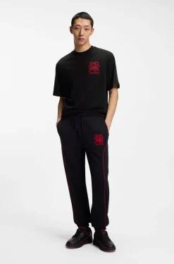 HUGO x RB Relaxed-Fit T-Shirt mit Stier-Motiv